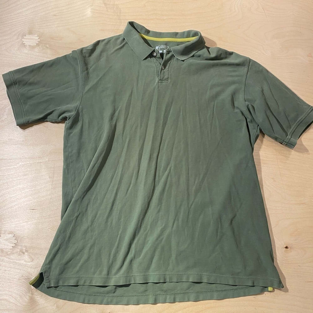 Columbia Men's Green Polo Shirt XL (MS)